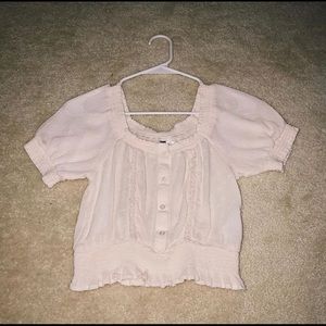 H&M beige/cream crop top